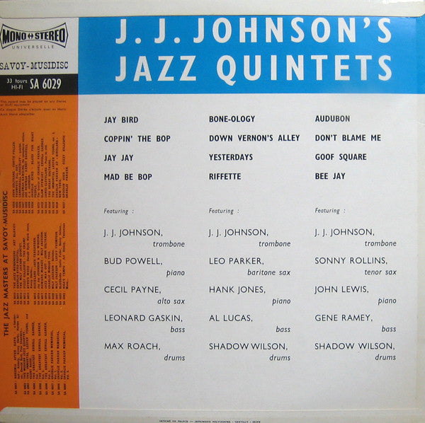 J.J. Johnson's Jazz Quintets