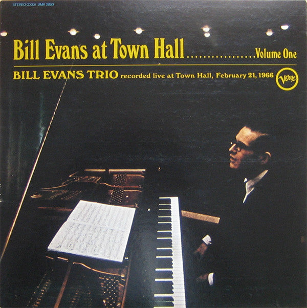 Bill Evans At Town Hall.... Volume One