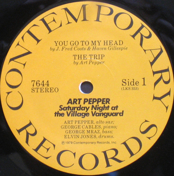 Saturday Night At The Village Vanguard