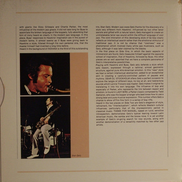Coleman Hawkins Stan Getz Don Byas 
