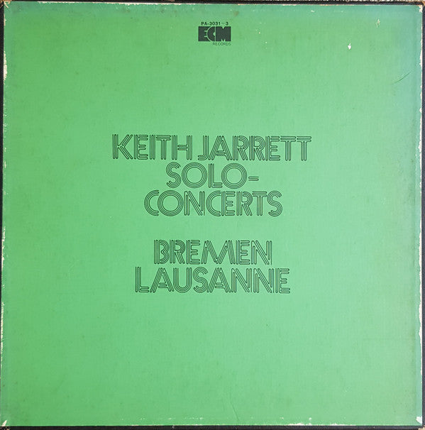 Solo Concerts: Bremen / Lausanne