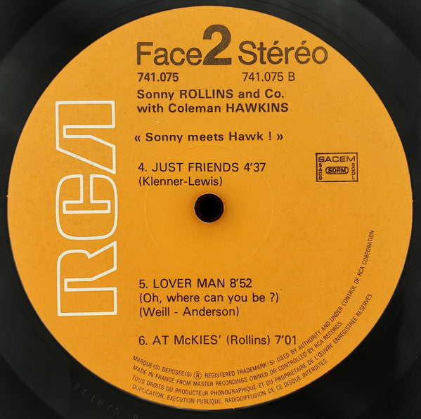 Vol 1: "The Bridge" / Vol 2: With Coleman Hawkins "Sonny Meets Hawk!"