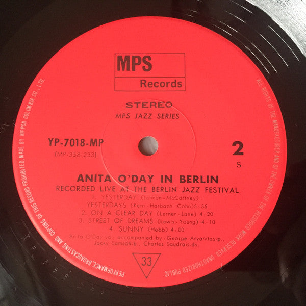 Anita O'Day In Berlin, Recorded Live At The Berlin Jazz Festival