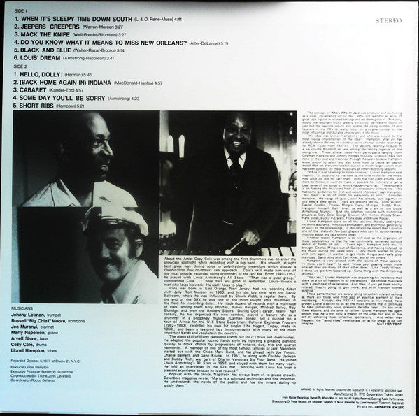 Lionel Hampton Presents The Louis Armstrong Alumni