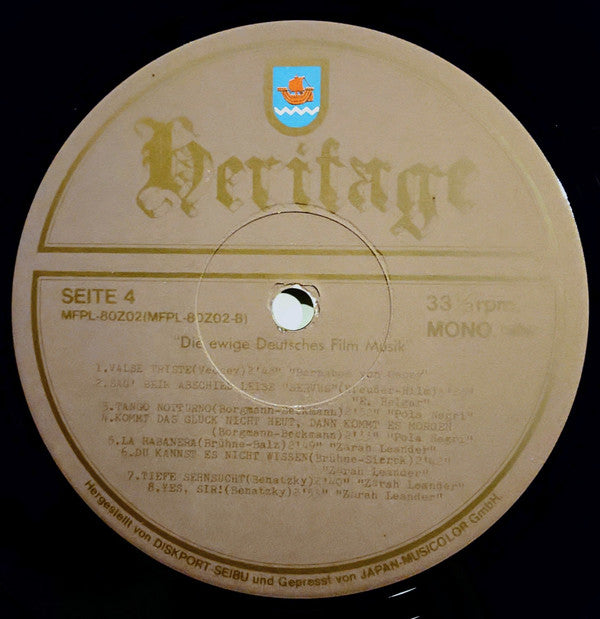 Die Ewige Deutsches Film Musik = 不滅のドイツ映画主題歌曲集