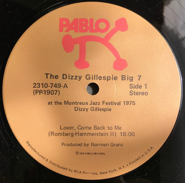 The Dizzy Gillespie Big 7 At The Montreux Jazz Festival 1975
