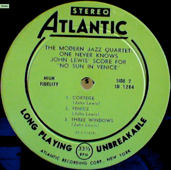 The Modern Jazz Quartet Plays “No Sun In Venice”