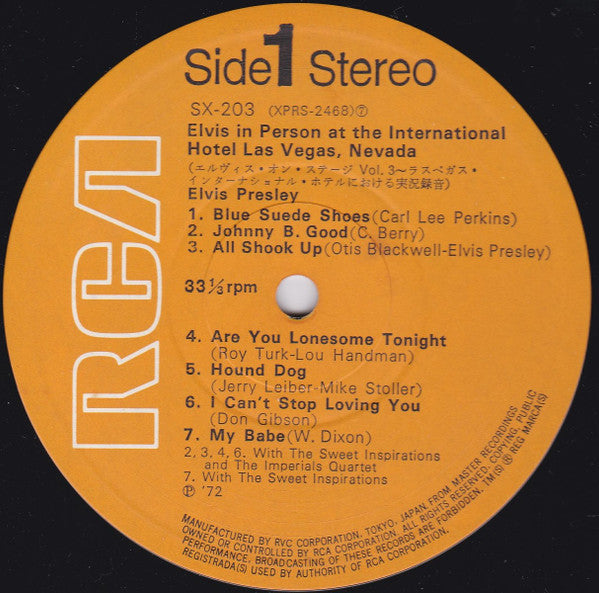 Elvis In Person At The International Hotel