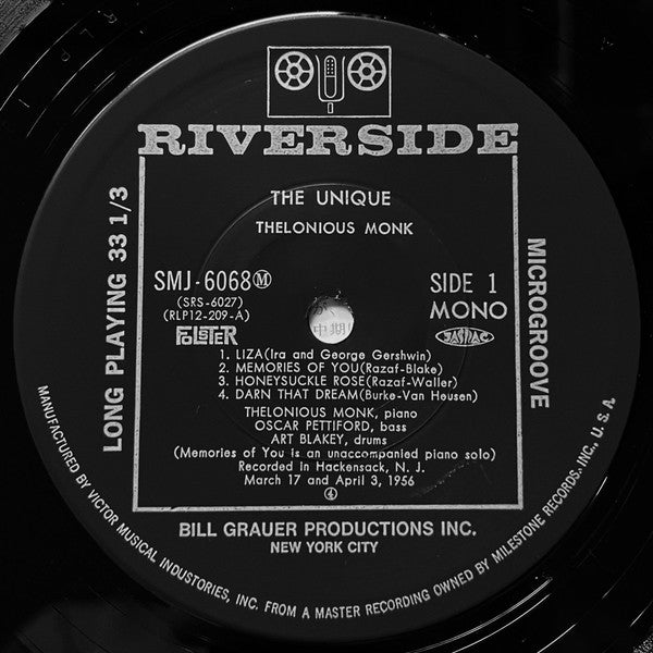 The Unique Thelonious Monk