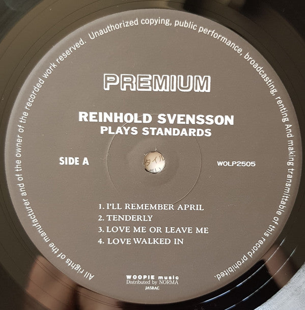 Reinhold Svensson Plays Standards