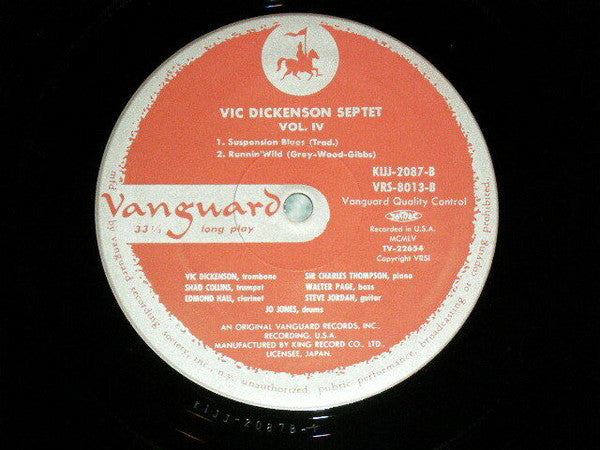 Vic Dickenson Septet Volume 4