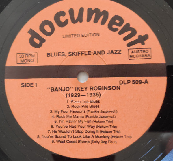 Blues, Skiffle & Jazz 1929-1935