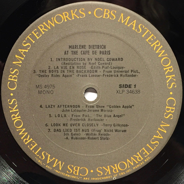 At The Cafe De Paris