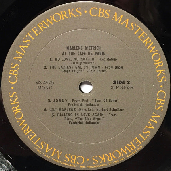 At The Cafe De Paris