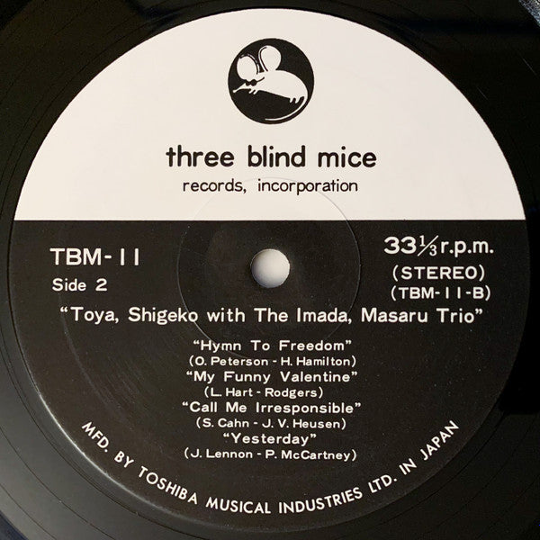 Toya, Shigeko With The Imada, Masaru Trio