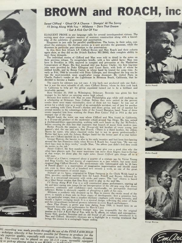 Brown And Roach Incorporated