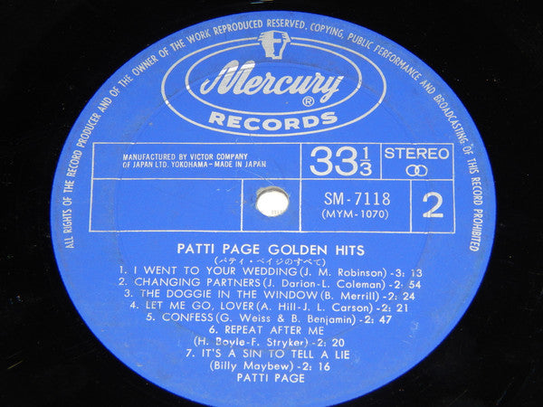 Patti Page Golden Hits