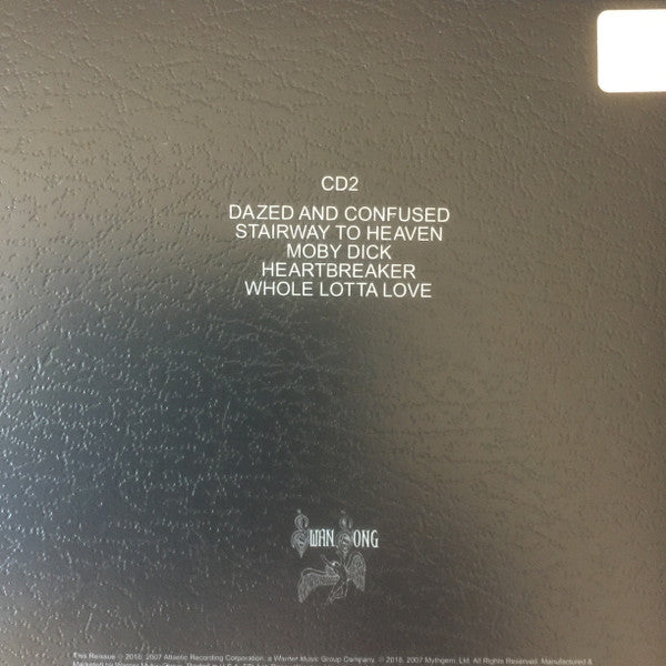 The Soundtrack From The Film Led Zeppelin The Song Remains The Same