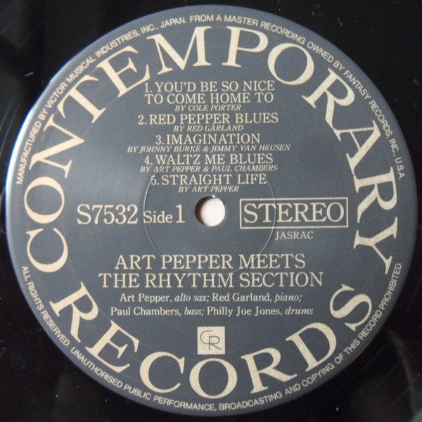 Art Pepper Meets The Rhythm Section