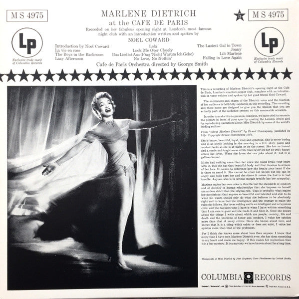 At The Cafe De Paris