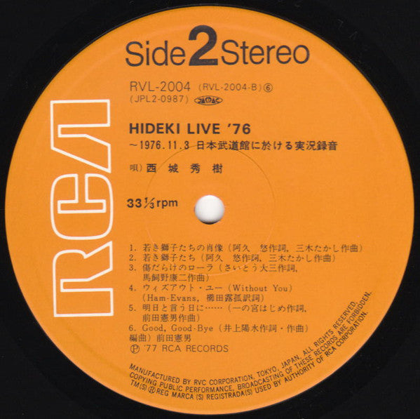 Hideki: Live '76