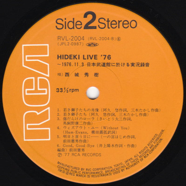 Hideki: Live '76