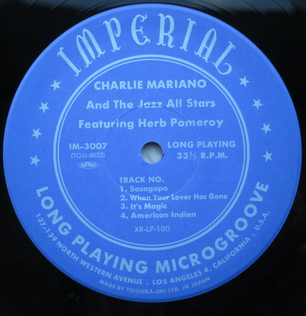 Modern Saxophone Stylings Of Charlie Mariano With His Jazz Group