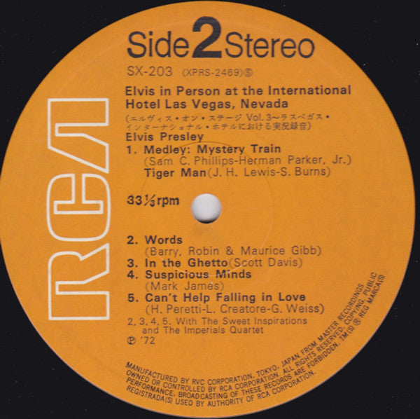 Elvis In Person At The International Hotel