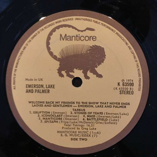 Welcome Back My Friends To The Show That Never Ends - Ladies And Gentlemen