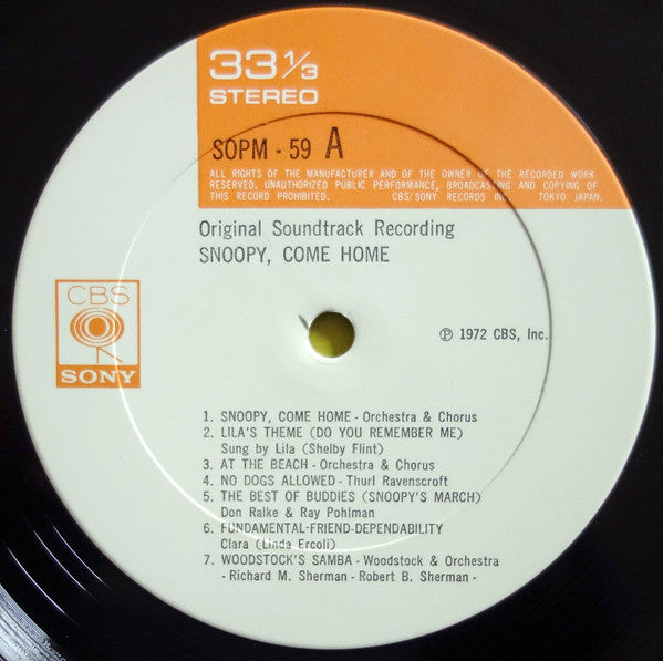 "Snoopy, Come Home" Original Soundtrack