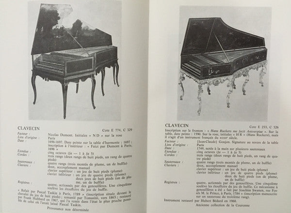 Les Instruments Précieux Du Musée Du Conservatoire - Vol.1 - Les Instruments A Clavier