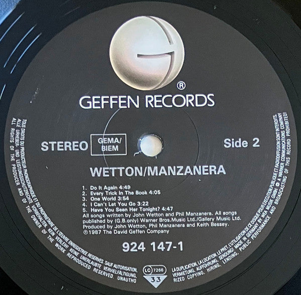 Wetton / Manzanera