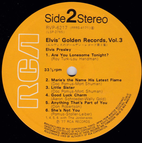 Elvis' Golden Records, Vol. 3
