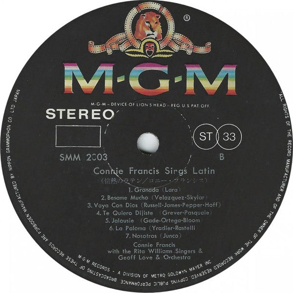 Connie Francis Sings Latin