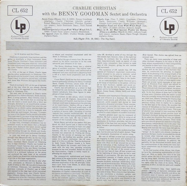 With The Benny Goodman Sextet And Orchestra