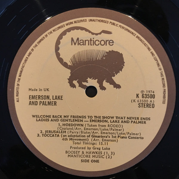 Welcome Back My Friends To The Show That Never Ends - Ladies And Gentlemen