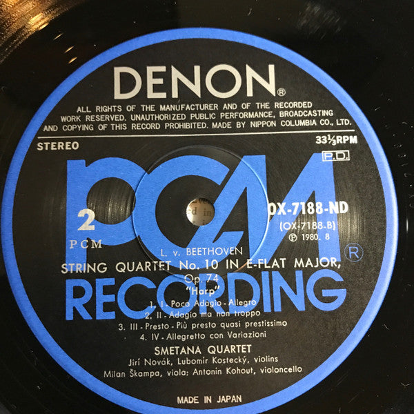 String Quartet No. 9 In C Major "Rasoumovsky No. 3", Op 59, No. 3 / String Quartet No. 10 In E-Flat Major "Harp", Op. 74