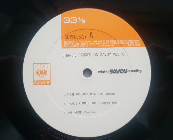 Charlie Parker On Savoy Vol. 6