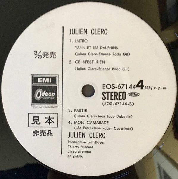 Julien Clerc (Enregistrement Public 1977)