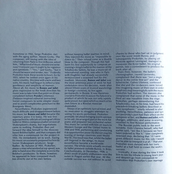 Excerpts From The Ballet, Romeo And Juliet