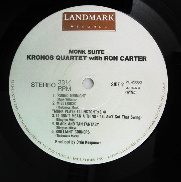 Monk Suite: Kronos Quartet Plays Music Of Thelonious Monk