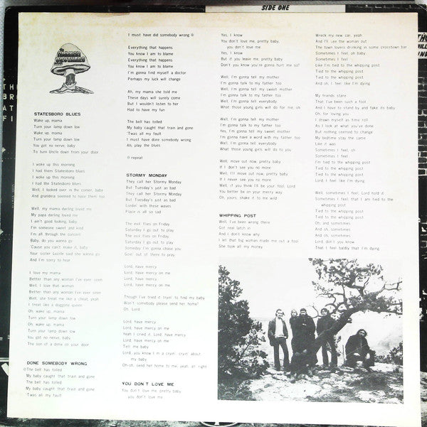 The Allman Brothers Band At Fillmore East