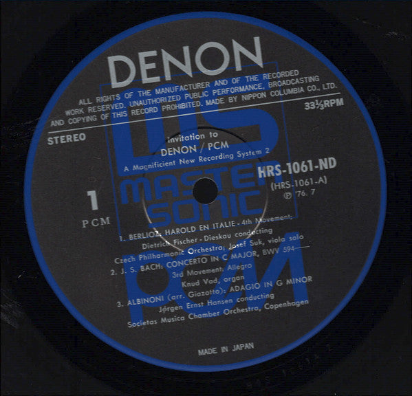 Invitation To Denon / PCM Recording 2