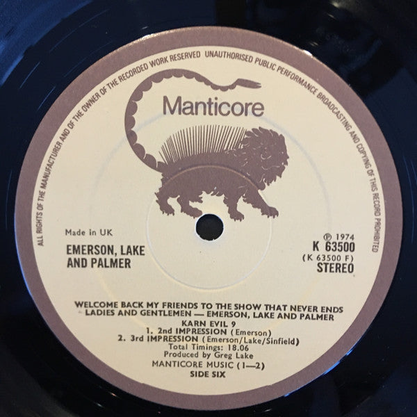 Welcome Back My Friends To The Show That Never Ends - Ladies And Gentlemen