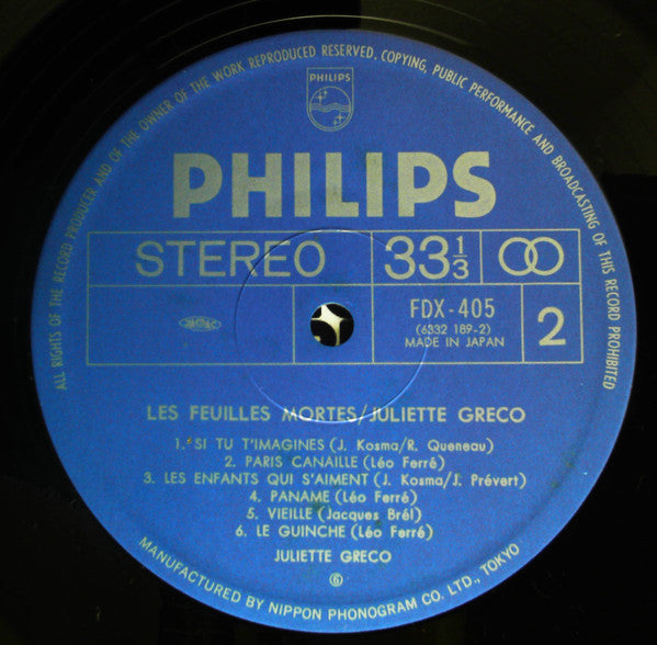 Le Disque D'Or / Les Feuilles Mortes