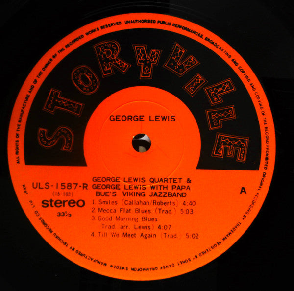 George Lewis Quartet & George Lewis With Papa Bue's Viking Jazzband