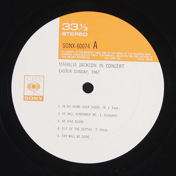 Mahalia Jackson In Concert Easter Sunday, 1967