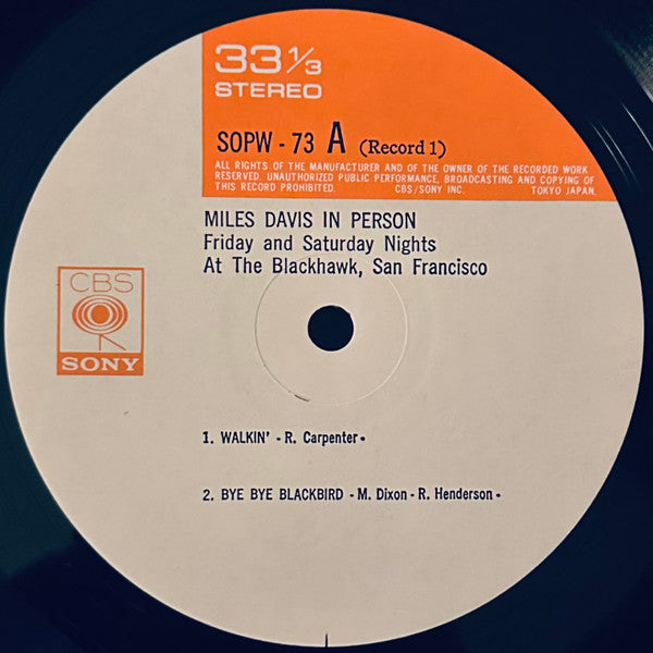 In Person Friday And Saturday Nights At The Blackhawk, San Francisco