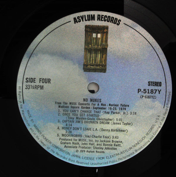 No Nukes - From The Muse Concerts For A Non-Nuclear Future - Madison Square Garden - September 19-23, 1979