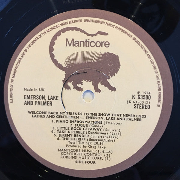 Welcome Back My Friends To The Show That Never Ends - Ladies And Gentlemen